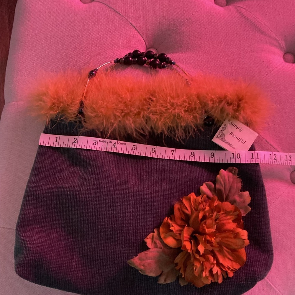 HONEY BEE. PURSE Elegant Teal and Mustard Handbag - Picture 14 of 14